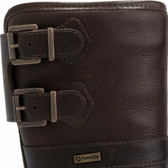 Begroting π Travelin' Bregenz Dames Leren Outdoorlaarzen - Waterdicht & Ademend - Vibram Zool - Wandellaarzen - Donkerbruin Leer - Maat 38 π 9 Begroting π Travelin' Bregenz Dames Leren Outdoorlaarzen - Waterdicht & Ademend - Vibram Zool - Wandellaarzen - Donkerbruin Leer - Maat 38 π - Afbeelding 9