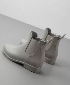 Flash-uitverkoop 🌟 Geweo Regenlaarzen - Wellington Chelsea Laarzen - Kerstmis - Kerstfeest - ❄ Christmas Gift - Middelhoge Schoen - Kort 🥾 Boots - Waterdichte - Dames - Grijs - Maat 36 🤩 -Kamperen-outdoor Verkoopwinkel 550x550 21