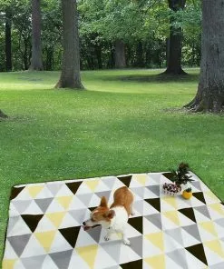 Gloednieuw 🎁 Sens Design XXL Waterdicht Picknickkleed – 200x200 Cm – Buitenkleed Geel 😍 -Kamperen-outdoor Verkoopwinkel 550x550 226