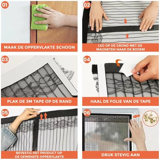 Uitgang βοΈ Nince Vliegengordijn - Deurhor - Deurgordijn - Maat 100 X 210 π 3 Uitgang βοΈ Nince Vliegengordijn - Deurhor - Deurgordijn - Maat 100 X 210 π - Afbeelding 3