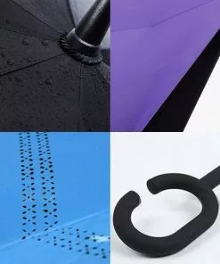 Nieuw 🤩 Merkloos SmartPlu 12288-A - Grote Storm Paraplu - Zwart - Omkeerbaar - Ergonomisch - Microfiber - 105cm ✔️ -Kamperen-outdoor Verkoopwinkel 550x550 284