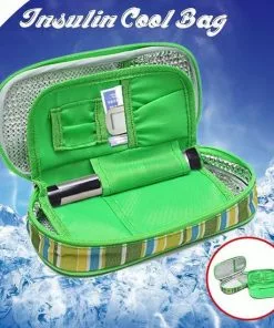 Beste deal π Merkloos Diabetes Tas - Groen - Koeltas- Diabetes Etui - Insuline Spuiten - Reis Etui - Insuline Koeltas π