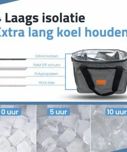 Top 10 ✔️ GOAT Outdoor® GOAT Outdoor 4 Laags Geïsoleerde Koeltas - Lunchtas 15 Liter - Grijs - Excl. Koelelementen 🧨 -Kamperen-outdoor Verkoopwinkel 550x550 313