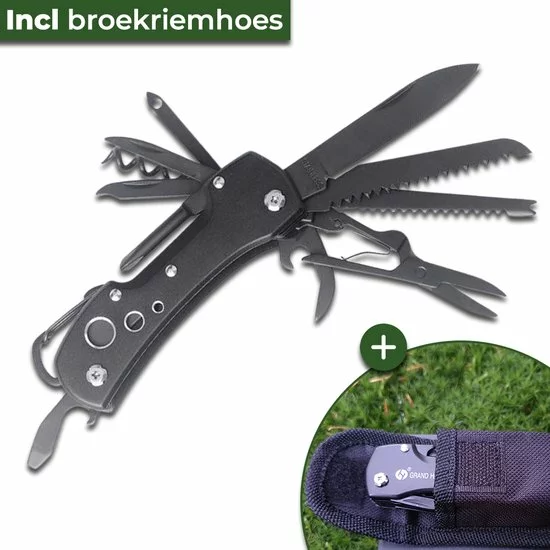 Goedkoop β Survival Zakmes - Multitool - 15 Functies - Zwart - In Giftbox - By Grand Harvest π 1 Goedkoop β Survival Zakmes - Multitool - 15 Functies - Zwart - In Giftbox - By Grand Harvest π