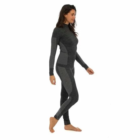 Groothandel π Merkloos Thermo Onderkleding Set Voor Dames Zwart Melange - Maat L - π Shirt Lange Mouw En Broek - Wintersport Kleding - Thermokleding π 7 Groothandel π Merkloos Thermo Onderkleding Set Voor Dames Zwart Melange - Maat L - π Shirt Lange Mouw En Broek - Wintersport Kleding - Thermokleding π - Afbeelding 7