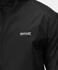 Goedkoop ❤️ Regatta Pack It III Jas - Heren - Zwart 🥰 -Kamperen-outdoor Verkoopwinkel 550x550 399