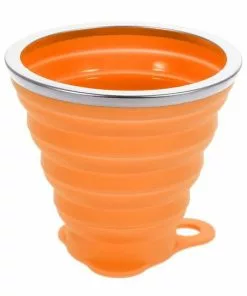 Coupon 🌟 Favorite Things Inklapbare Drinkbeker - Siliconen Beker Oranje Met Deksel - Camping 👏 -Kamperen-outdoor Verkoopwinkel 550x550 464
