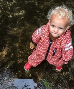 Goedkoop 🛒 Ducksday Regenpak Voor Kinderen Unisex - Funky Red - 98/104 🔔 -Kamperen-outdoor Verkoopwinkel 550x550 534