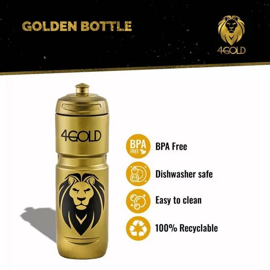 Aanbiedingen π₯ 4Gold Bidon/Bottle, Lekvrije Sport Waterfles, BPA-vrij, Sport Accessoires, Goud, 800ml π 9 Aanbiedingen π₯ 4Gold Bidon/Bottle, Lekvrije Sport Waterfles, BPA-vrij, Sport Accessoires, Goud, 800ml π - Afbeelding 9