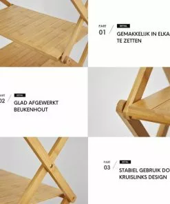 Beste deal 🤩 Tamarow Opvouwbare Campingkast - Kampeerkast - Outdoor Organizer - Bamboe - 4 Planken 💯 -Kamperen-outdoor Verkoopwinkel 550x550 565