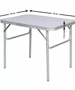 Uitgang 🥰 Tectake - Campingtafel - 75 X 55 Cm - Grijs 🛒 -Kamperen-outdoor Verkoopwinkel 550x550 57