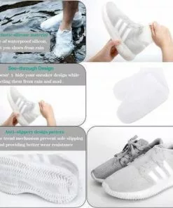 Kopen ❤️ Doodadeals® | Overschoenen Waterdicht | Siliconen Overschoenen | Overschoenen Zwembad | Schoenovertrek Herbruikbaar | Schoenbeschermers | Schoenhoesjes | Wit | Maat S 29-34 🎉 -Kamperen-outdoor Verkoopwinkel 550x550 61