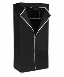 Flash-uitverkoop 🤩 Songmics Smalle Opvouwbare Garderobekast - Camping Kleding Legplank Kast Stof Stoffen Hangkast Legkast ⭐ -Kamperen-outdoor Verkoopwinkel 550x550 615