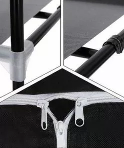 Flash-uitverkoop 🤩 Songmics Smalle Opvouwbare Garderobekast - Camping Kleding Legplank Kast Stof Stoffen Hangkast Legkast ⭐ -Kamperen-outdoor Verkoopwinkel 550x550 620