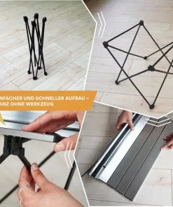 Kopen 😍 Skandika Ruka S Kleine Campingtafel – Camping Tafel - Aluminium Campingtafel, Opvouwbaar, Zeer Licht, Eenvoudig Te Monteren, Stabiele Standaard - Opvouwtafel Voor Kamperen, Tenten Wandelen, Reizen, Thuis, Tuin – Tot Max. 20 Kg. - Grijs ⌛ -Kamperen-outdoor Verkoopwinkel 550x550 666