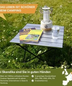 Kopen 😍 Skandika Ruka S Kleine Campingtafel – Camping Tafel - Aluminium Campingtafel, Opvouwbaar, Zeer Licht, Eenvoudig Te Monteren, Stabiele Standaard - Opvouwtafel Voor Kamperen, Tenten Wandelen, Reizen, Thuis, Tuin – Tot Max. 20 Kg. - Grijs ⌛ -Kamperen-outdoor Verkoopwinkel 550x550 667