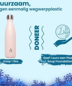 Coupon 🤩 Waterfles Met Rietje Tuit Drinkfles Theefles Volwassenen Drinktuit Sportfles 500ml Duurzaam Cadeau - VANN Thermosfles - Beige 🔥 -Kamperen-outdoor Verkoopwinkel 550x550 681