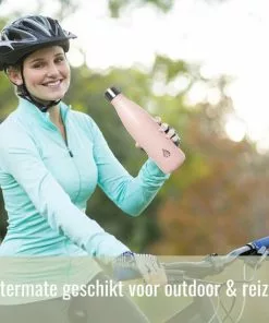 Coupon 🤩 Waterfles Met Rietje Tuit Drinkfles Theefles Volwassenen Drinktuit Sportfles 500ml Duurzaam Cadeau - VANN Thermosfles - Beige 🔥 -Kamperen-outdoor Verkoopwinkel 550x550 684