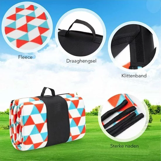 Groothandel 𧨠Sens Design XXL Waterdicht Picknickkleed – 200x200 Cm – Buitenkleed Oranje β 3 Groothandel 𧨠Sens Design XXL Waterdicht Picknickkleed – 200x200 Cm – Buitenkleed Oranje β - Afbeelding 3