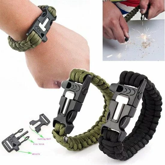 Coupon π Favorite Things 3 In 1 Survival Armband Met Legergroen Paracord, Fluitje En Fire Starter/vuursteentje βοΈ 2 Coupon π Favorite Things 3 In 1 Survival Armband Met Legergroen Paracord, Fluitje En Fire Starter/vuursteentje βοΈ - Afbeelding 2