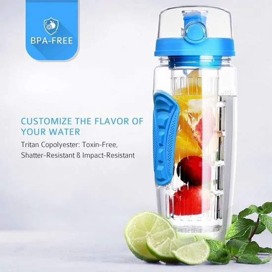 Top 10 β¨ BottlesUp Waterfles Met Fruit Infuser – Drinkfles Met Fruit Filter – Plastic Water Drink Fles – Sportfles – 100% BPA Vrij – Blauw - 900ML - Onbreekbaar π 4 Top 10 β¨ BottlesUp Waterfles Met Fruit Infuser – Drinkfles Met Fruit Filter – Plastic Water Drink Fles – Sportfles – 100% BPA Vrij – Blauw - 900ML - Onbreekbaar π - Afbeelding 4