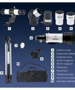 Beste Verkoop 💯 AYOO® Telescoop - Sterrenkijker - 120X Zoom - Volledige Set - Smartphone Houder - Verstelbaar Statief - Draagtas - 70/400mm 🔔 -Kamperen-outdoor Verkoopwinkel 550x550 82