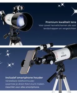 Beste Verkoop 💯 AYOO® Telescoop - Sterrenkijker - 120X Zoom - Volledige Set - Smartphone Houder - Verstelbaar Statief - Draagtas - 70/400mm 🔔 -Kamperen-outdoor Verkoopwinkel 550x550 86