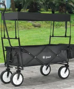 Promo 🔔 Rijoka Opvouwbare Bolderkar/Bolderwagen | Met Dakje En Draagtas | Blauw ✨ -Kamperen-outdoor Verkoopwinkel 550x551 11