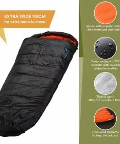 Beste recensies van 🌟 Skandika Vegas-L XXL Slaapzak - Slaapzakken - Slaapzakken Volwassen – Mummie Slaapzak - Unisex - Katoen, Luxe Kwaliteit, Koppelbaar, 3 Seizoenen, 220 X 110 Cm, -12° Tot -15°C, Outdoor Kampeerslaapzak – Ritssluiting Links - Zwart/oranje 🛒 -Kamperen-outdoor Verkoopwinkel 550x551 13