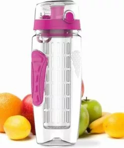 Hete verkoop β€οΈ Afecto® | Fruit Fles| Sport Infuser | Water Flessen Met Fruit |1000ml | Drink Fles | Ook Te Gebruiken Als Water Fles | BPA Vrij| Kleur Magenta π