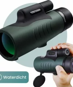 Kopen 🧨 L.O.B. GOODS Luxe Monokijker Groen 12x50 - Monoculair Verrekijker - Vogelkijker - Spotting Scope - Telefoonhouder - Opberghoes - Handriem - Compact & Licht 🔥