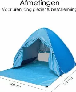 Goedkoopste ❤️ Merkloos Pop-up Tent - Strandtent - Opvouwbaar - Blauw 🔔 -Kamperen-outdoor Verkoopwinkel 550x551 7