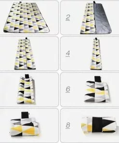 Gloednieuw 🎁 Sens Design XXL Waterdicht Picknickkleed – 200x200 Cm – Buitenkleed Geel 😍 -Kamperen-outdoor Verkoopwinkel 550x551 8