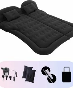 Goedkoop π CaseProtect HG Opblaasbaar Auto Matras - Auto Luchtbed Zwart - Achterbank En Achterbak - Tweepersoons 3-in-1 Universeel Automatras - Inclusief Elektrische Pomp En Accessoires - Kampeer Luchtbed Voor Reizen π₯
