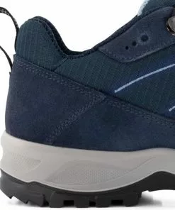 Beste Pirce 😍 Travelin' Svendborg - Lage Heren Wandelschoenen - Waterdicht En Ademend - Blauw Leer - Maat 43 ❤️ -Kamperen-outdoor Verkoopwinkel 550x554 3