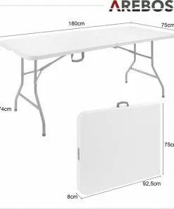 Flash-uitverkoop 🎉 AREBOS Biertent Set Partytent Set Biertafel Set Opvouwbare Campingtafel ⌛ -Kamperen-outdoor Verkoopwinkel 550x555 11
