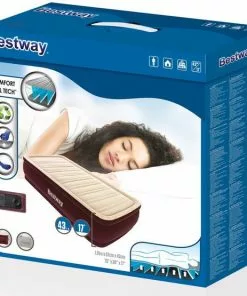 Korting 🎁 Bestway Comfort Raised Luchtmatras Met Ingebouwde Pomp Voor Binnen En Buitengebruik Incl. Draagtas - 191x97x43 Cm 👍 -Kamperen-outdoor Verkoopwinkel 550x555 9