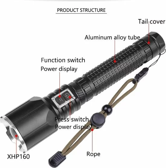 Groothandel ✔️ Merkloos PROFESSIONELE OPLAADBARE ZAKLAMP AOS LIGHT XHP 199.9 5400 LUMEN 🤩 6 Groothandel ✔️ Merkloos PROFESSIONELE OPLAADBARE ZAKLAMP AOS LIGHT XHP 199.9 5400 LUMEN 🤩 - Afbeelding 6