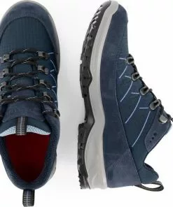 Beste deal 💯 Travelin' Svendborg - Lage Dames Wandelschoenen - Waterdicht En Ademend - Blauw Leer - Maat 40 ✔️ -Kamperen-outdoor Verkoopwinkel 550x575 1