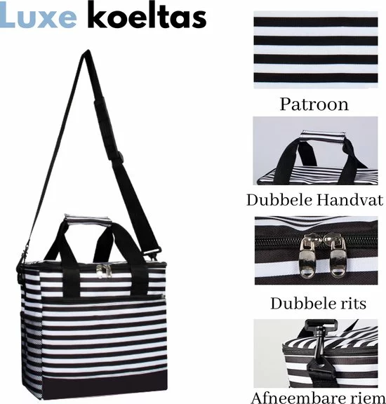 Beste Pirce π VAIVE Luxe Koeltas Met Rits - Strandtas - Lunchtas - Tas Voor Lunch βοΈ 6 Beste Pirce π VAIVE Luxe Koeltas Met Rits - Strandtas - Lunchtas - Tas Voor Lunch βοΈ - Afbeelding 6