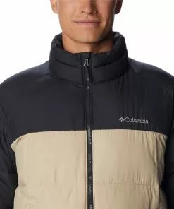 Hete verkoop 😀 Columbia Pike Lake - Jassen Heren Winter - Outdoorjas - Ancient Fossil, Zwart - Maat L 👍 -Kamperen-outdoor Verkoopwinkel 550x577 18