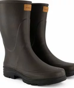 Coupon 🤩 Travelin' Dunas Heren Rubberen Regenlaarzen - Waterdicht En Isolerend - Bruin - Maat 41 😍