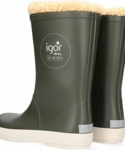 Flash-uitverkoop 😀 Igor - Regenlaarzen Voor Kinderen - Splash Nautico Borreguito - Kakigroen - Maat 33EU 😀 -Kamperen-outdoor Verkoopwinkel 550x587 2