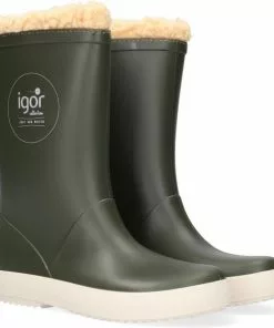 Flash-uitverkoop 😀 Igor - Regenlaarzen Voor Kinderen - Splash Nautico Borreguito - Kakigroen - Maat 33EU 😀 -Kamperen-outdoor Verkoopwinkel 550x587 3