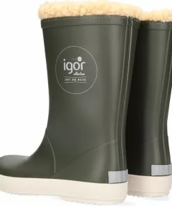 Flash-uitverkoop 😀 Igor - Regenlaarzen Voor Kinderen - Splash Nautico Borreguito - Kakigroen - Maat 33EU 😀 -Kamperen-outdoor Verkoopwinkel 550x587 4