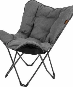 Begroting 🛒 Bo-Camp - Urban Outdoor - Vlinderstoel - Grainger - M - Nika - Grijs ⭐ -Kamperen-outdoor Verkoopwinkel 550x590 2