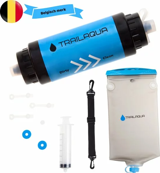 Beste deal π TrailAqua Waterfilter Survival 0.1Micron - Filtert Bacteriën - Snelle Drinkwaterfilter En Waterzuivering Met Waterzak Voor Outdoor, Kamperen, Preppen En Wandelen π― 1 Beste deal π TrailAqua Waterfilter Survival 0.1Micron - Filtert Bacteriën - Snelle Drinkwaterfilter En Waterzuivering Met Waterzak Voor Outdoor, Kamperen, Preppen En Wandelen π―