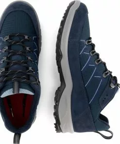 Beste Pirce 😍 Travelin' Svendborg - Lage Heren Wandelschoenen - Waterdicht En Ademend - Blauw Leer - Maat 43 ❤️ -Kamperen-outdoor Verkoopwinkel 550x596 9