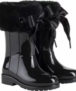 Beste deal βοΈ Igor - Regenlaarzen Voor Meisjes - Campera Charol Soft Hoogglans Met Strik - Zwart - Maat 32EU β€οΈ