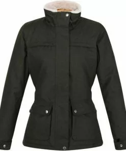 Nieuw 💯 De Regatta Linette Jas - Jas - Dames - Waterdicht - GeÃ¯soleerd - Donkergroen 👍 -Kamperen-outdoor Verkoopwinkel 550x600 6